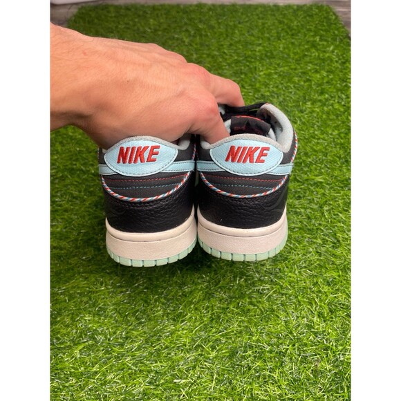 Nike Dunk Low SE Barber Shop Black Size Women’s 7.5 - Picture 6 of 7